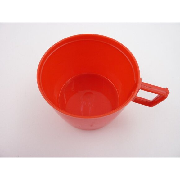 Vintage 1974 King-Seeley Thermos #2410 Red Orange Metal USA Large Tall Hot Cold - Picture 8 of 11